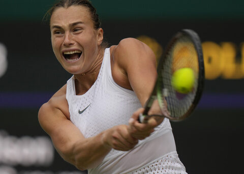 Aryna Sabalenka reaches Wimbledon semifinals. Queen Camilla sits in Royal Box