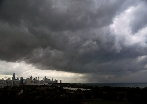 Tornado touches down near Chicago's O'Hare airport amid severe weather warnings