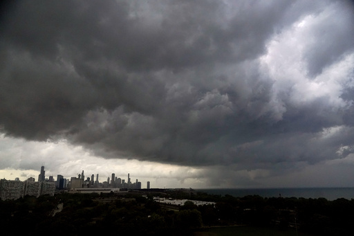 Tornado touches down near Chicago's O'Hare airport amid severe weather warnings