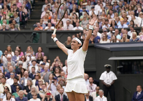 Ons Jabeur is in a second consecutive Wimbledon final. She plays Marketa Vondrousova for the title