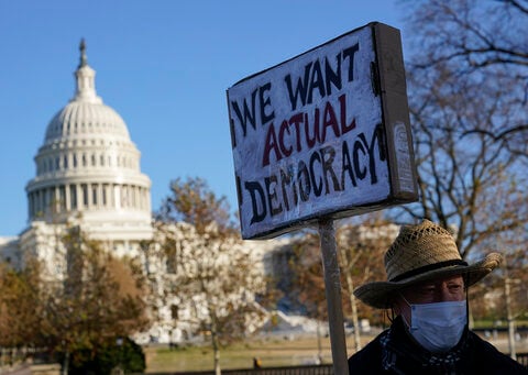 Americans are widely pessimistic about democracy in the United States, an AP-NORC poll finds