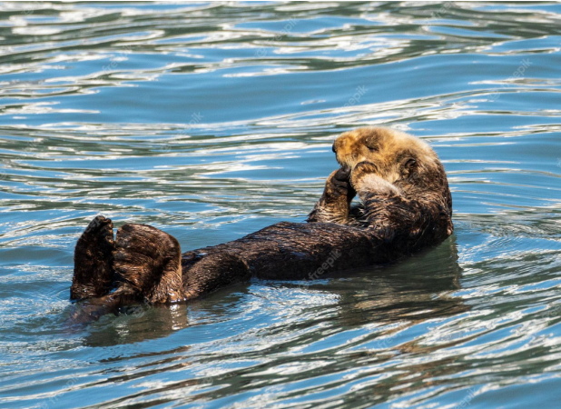 A Sea Otter's Epic Surfboard Heist