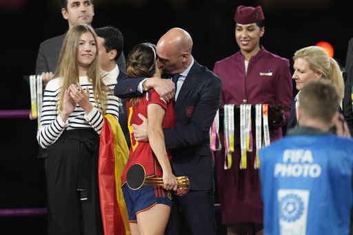 FIFA opens case against Spanish soccer official who a kissed player on the lips at Women's World Cup