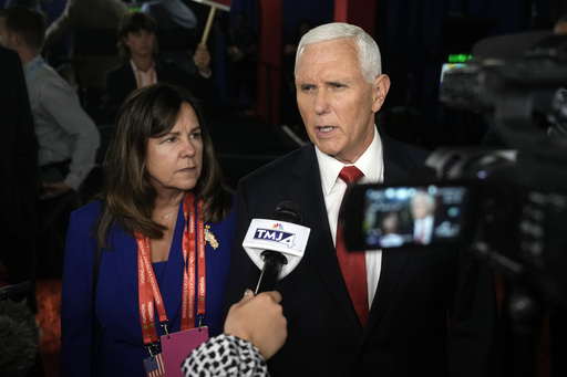 Pence says 'elections are about choices' after combative first debate performance