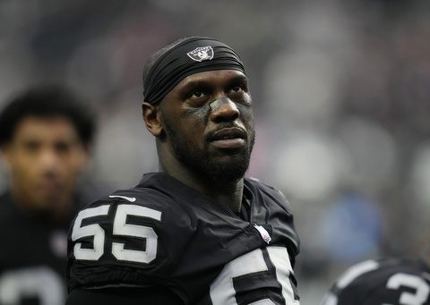 Chandler Jones not at Raiders facility and his status is uncertain for opener at Denver