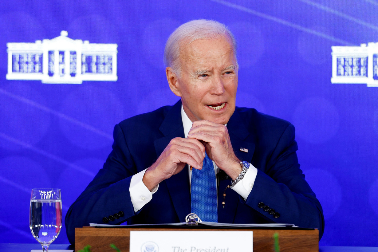 U.S. President Joe Biden meets with the President's Council of Advisors on Science and Technology (PCAST) in San Francisco