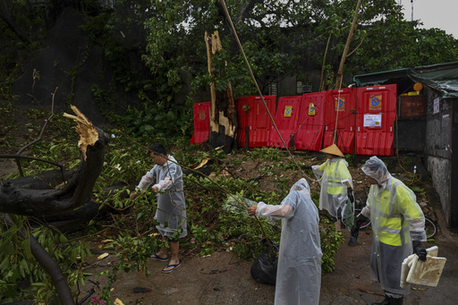 Typhoon Saola makes landfall in southern China after nearly 900,000 people moved to safety