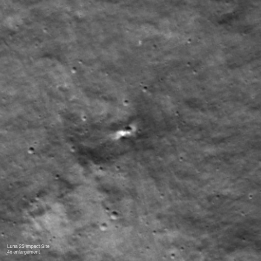 NASA spacecraft around moon spots likely crash site of Russia's lost lunar lander