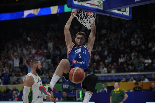 Serbia moves into World Cup semifinals by beating Lithuania, which had just topped the U.S.