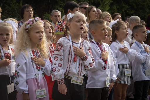 It's joy mixed with sorrow as Ukrainian children go back to school in the midst of war