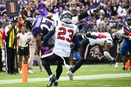 Ravens running back J.K. Dobbins out for the season with torn Achilles tendon