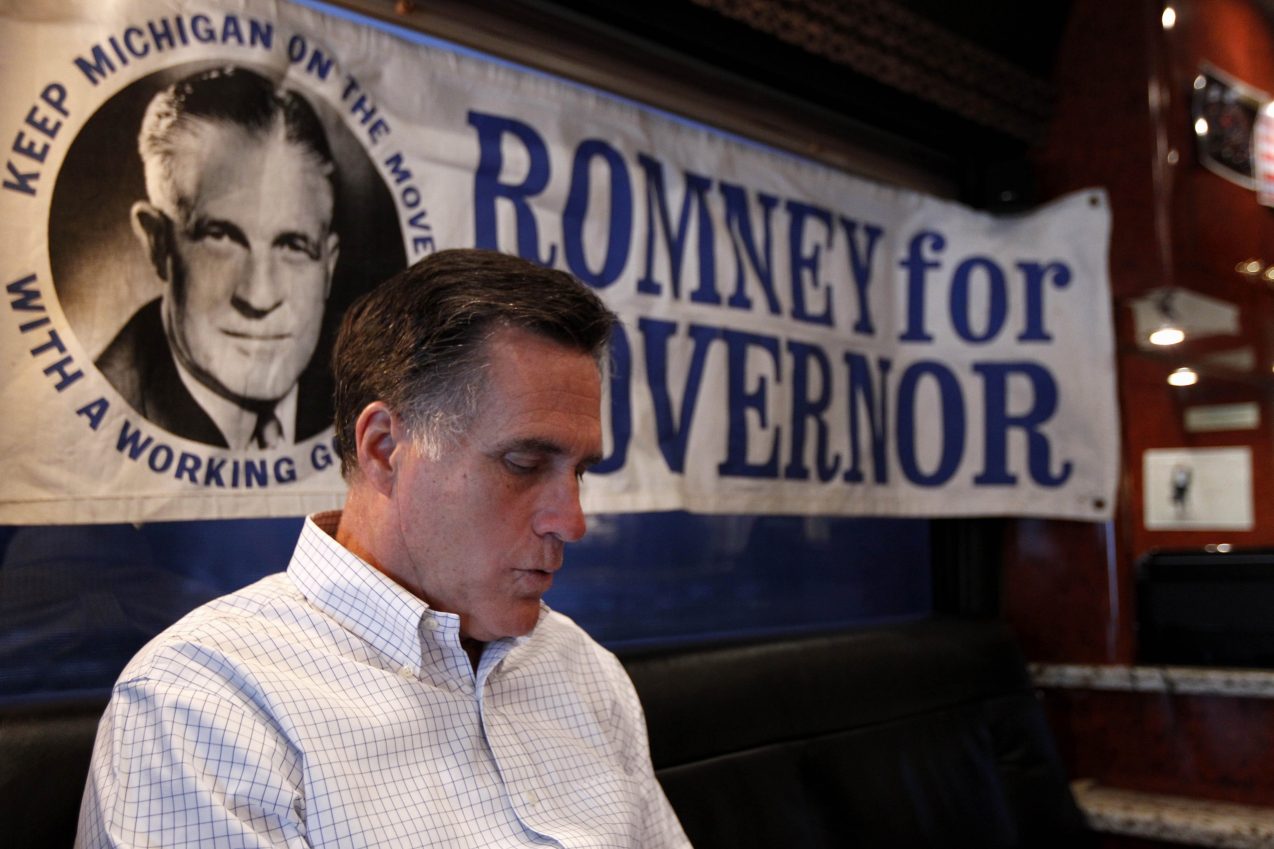 Like his dad, retiring Mitt Romney embraced moderate conservatism. He fears the GOP has lost its way