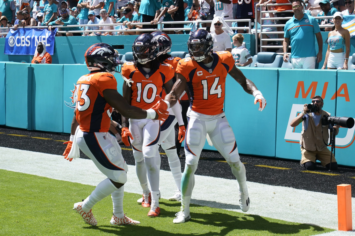 Dolphins rout Broncos 70-20, scoring the most points by an NFL team in a game since 1966