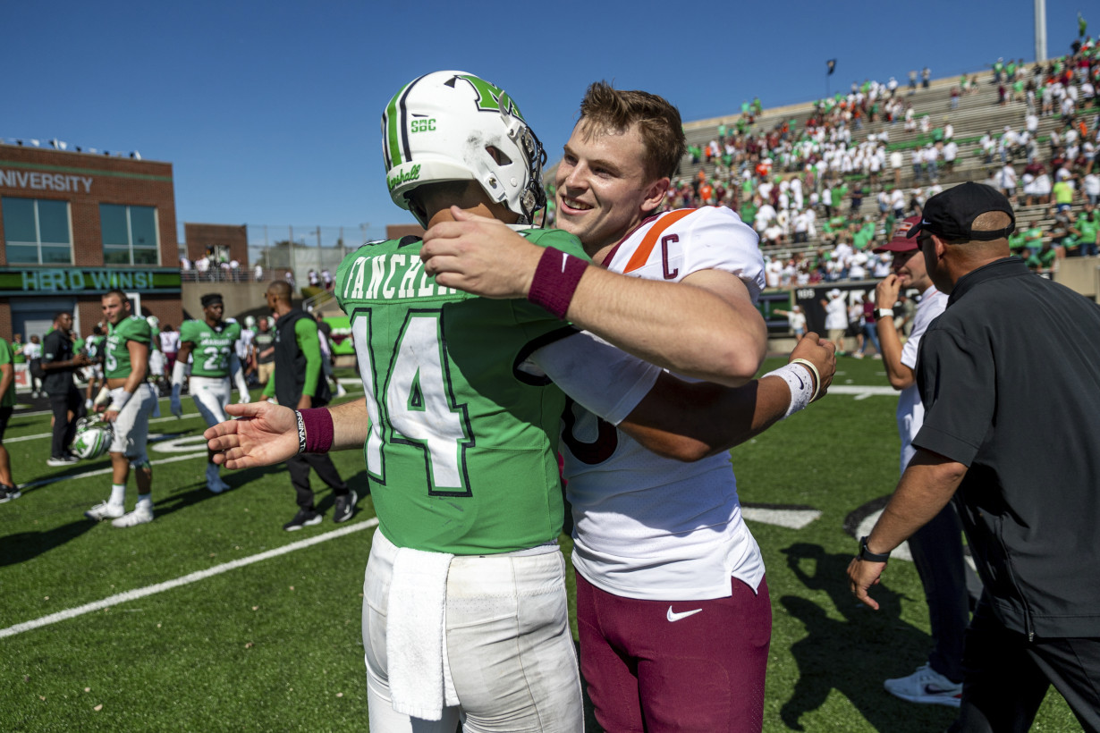 Rasheen Ali runs for 174 yards and Marshall beats Virginia Tech 24-17