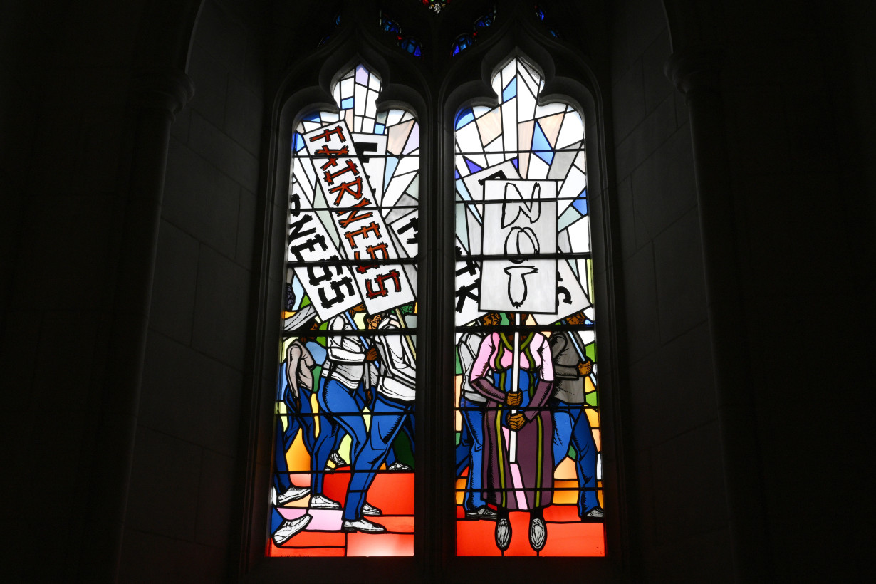 National Cathedral replaces windows honoring Confederacy with stained-glass homage to racial justice