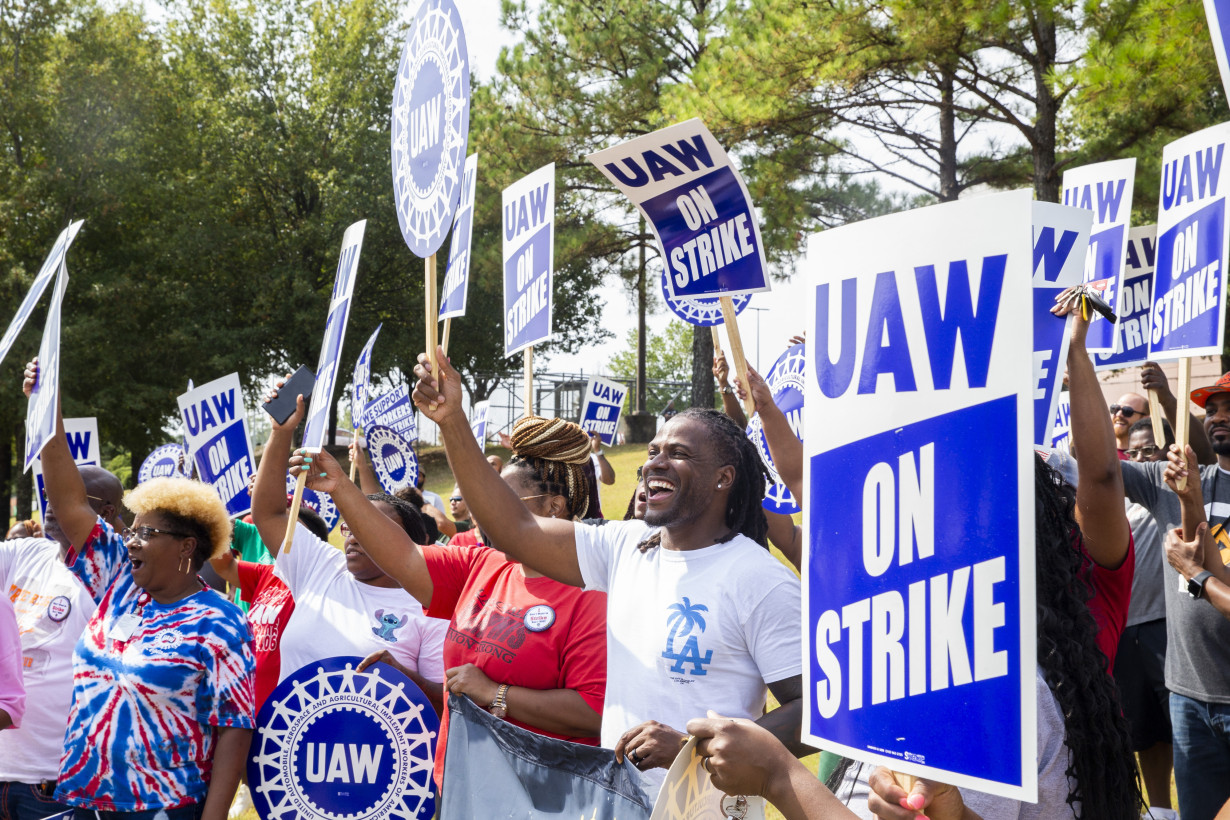 Auto workers expand their strike to 38 locations in 20 states. Biden plans visit to show support