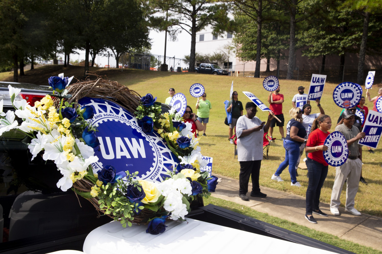 Auto workers expand their strike to 38 locations in 20 states. Biden plans visit to show support