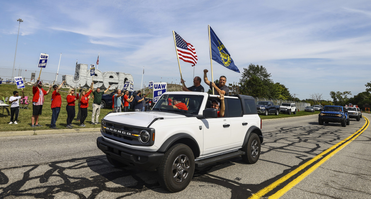 Auto workers expand their strike to 38 locations in 20 states. Biden plans visit to show support