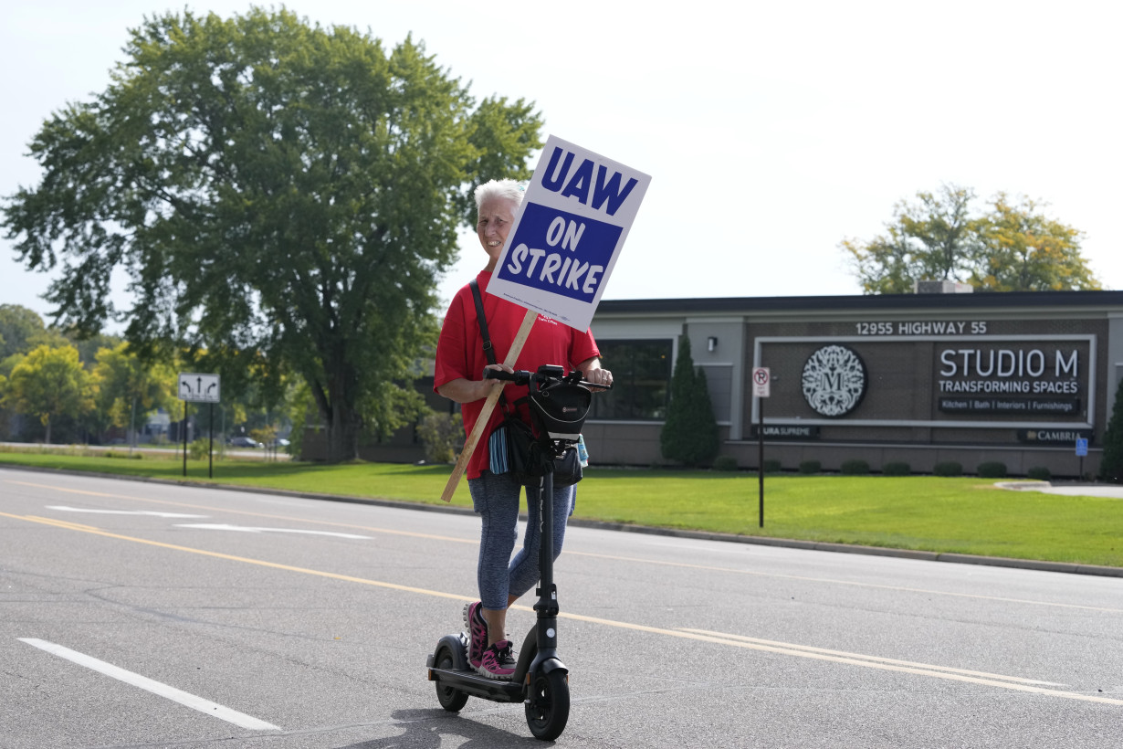 Auto workers expand their strike to 38 locations in 20 states. Biden plans visit to show support