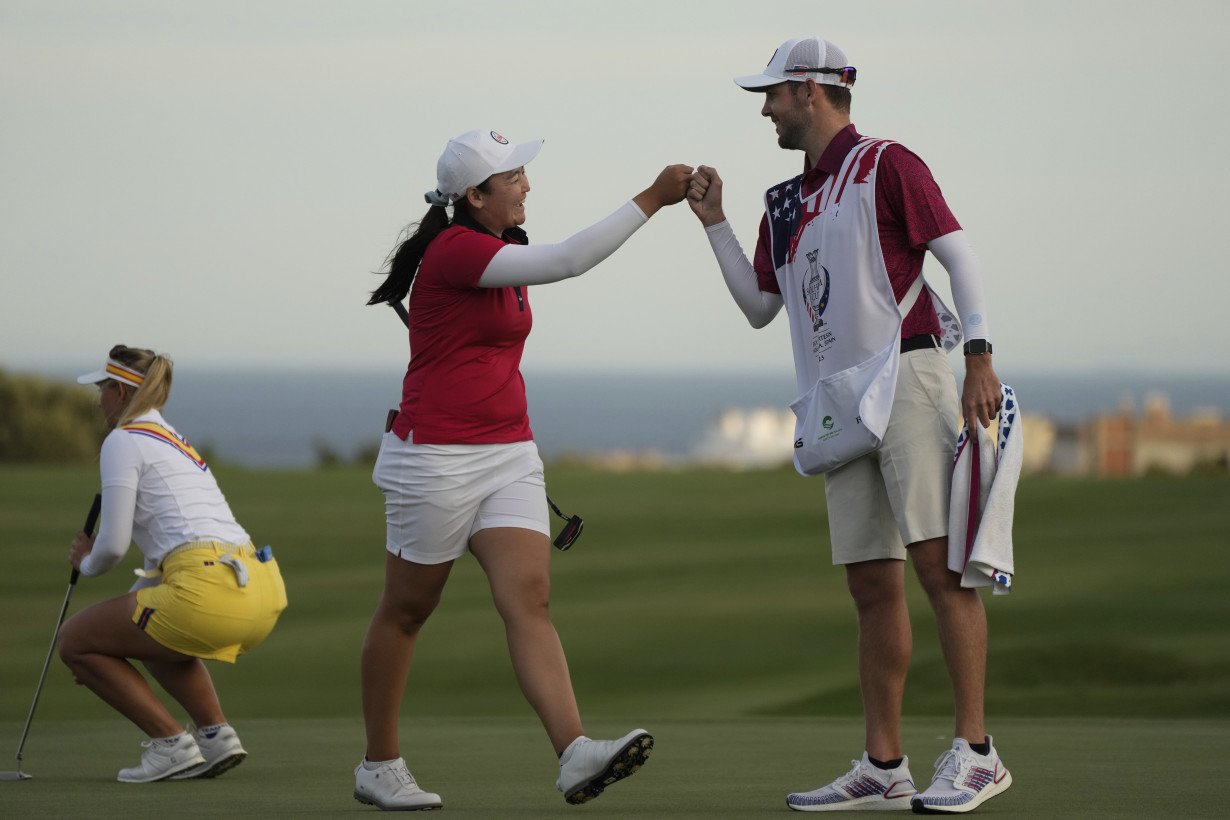 With hole-in-one, hole-out and chip-in, Europe rallies in Solheim Cup to cut US lead to 5-3