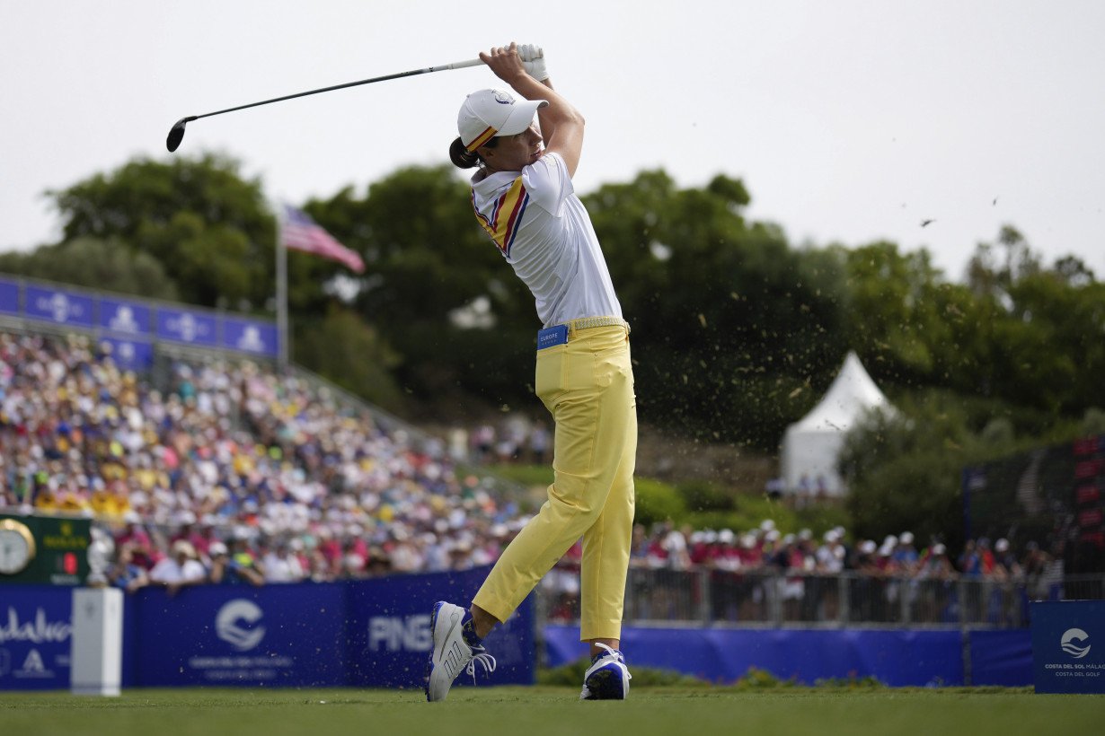 With hole-in-one, hole-out and chip-in, Europe rallies in Solheim Cup to cut US lead to 5-3