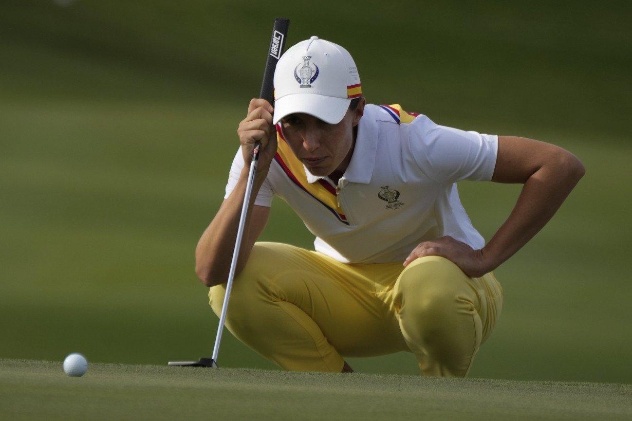 With hole-in-one, hole-out and chip-in, Europe rallies in Solheim Cup to cut US lead to 5-3