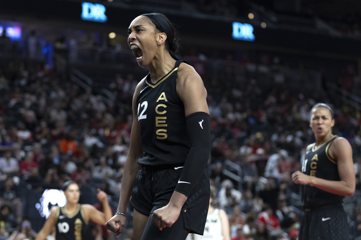 Aces' A'ja Wilson repeats as WNBA Defensive Player of the Year