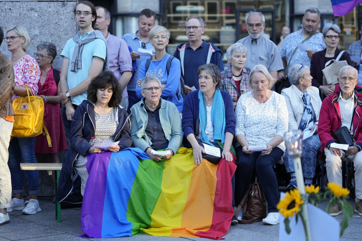 Catholic priests bless same-sex couples in defiance of a German archbishop