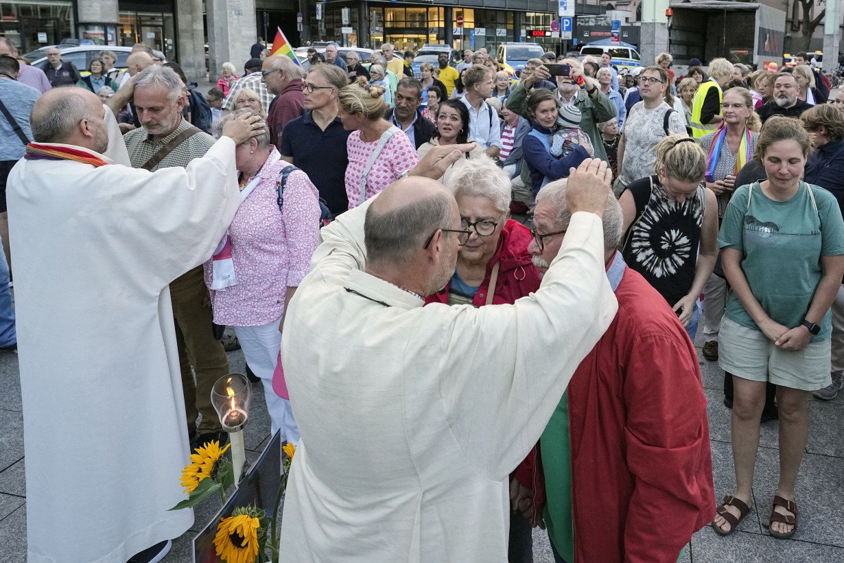 Catholic priests bless same-sex couples in defiance of a German archbishop