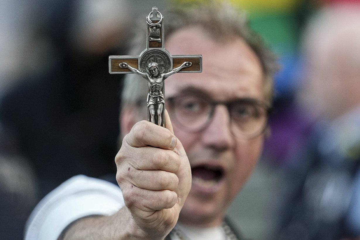 Catholic priests bless same-sex couples in defiance of a German archbishop