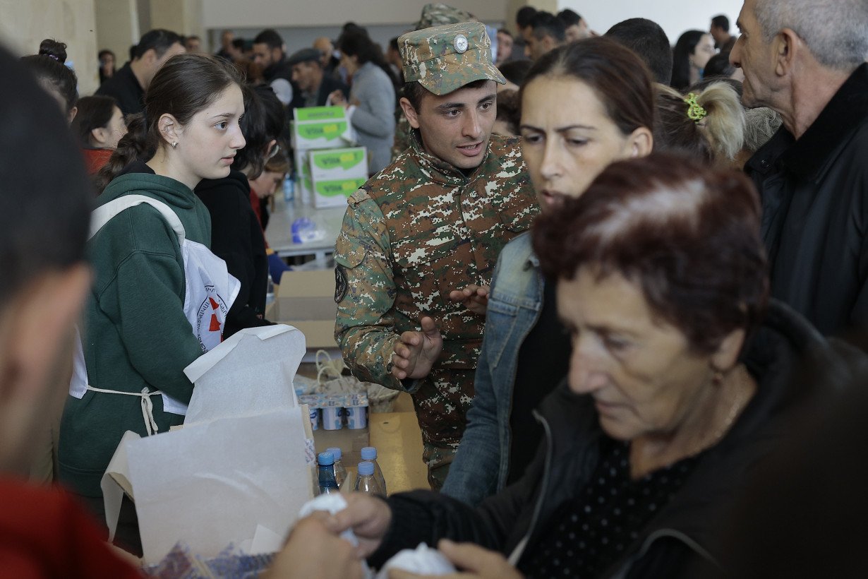 Dozens dead in gas station explosion as Nagorno-Karabakh residents flee to Armenia