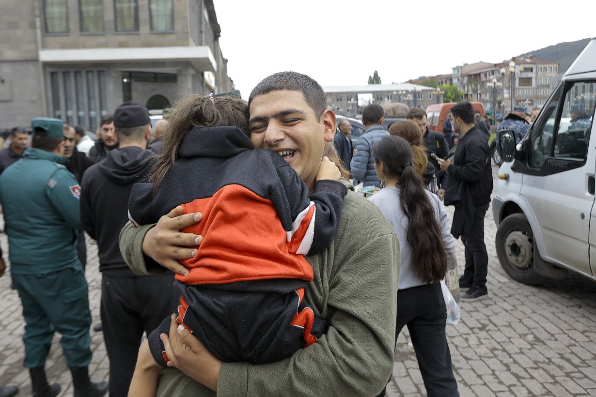 Dozens dead in gas station explosion as Nagorno-Karabakh residents flee to Armenia