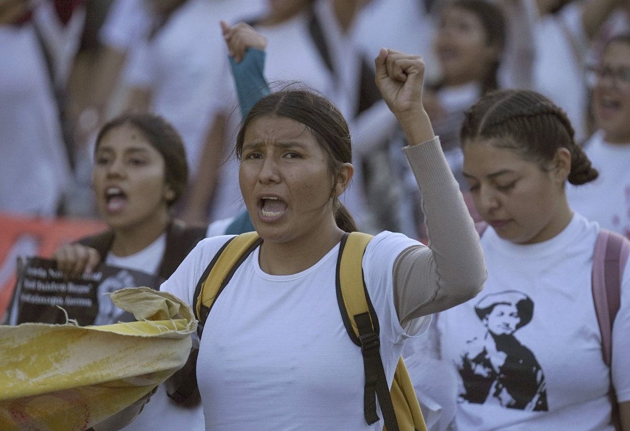 9 years later, families of 43 missing Mexican students march to demand answers in emblematic case