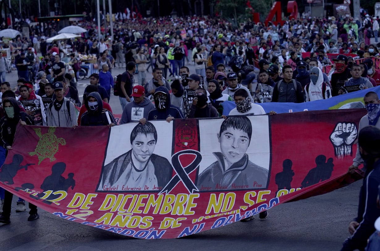 9 years later, families of 43 missing Mexican students march to demand answers in emblematic case