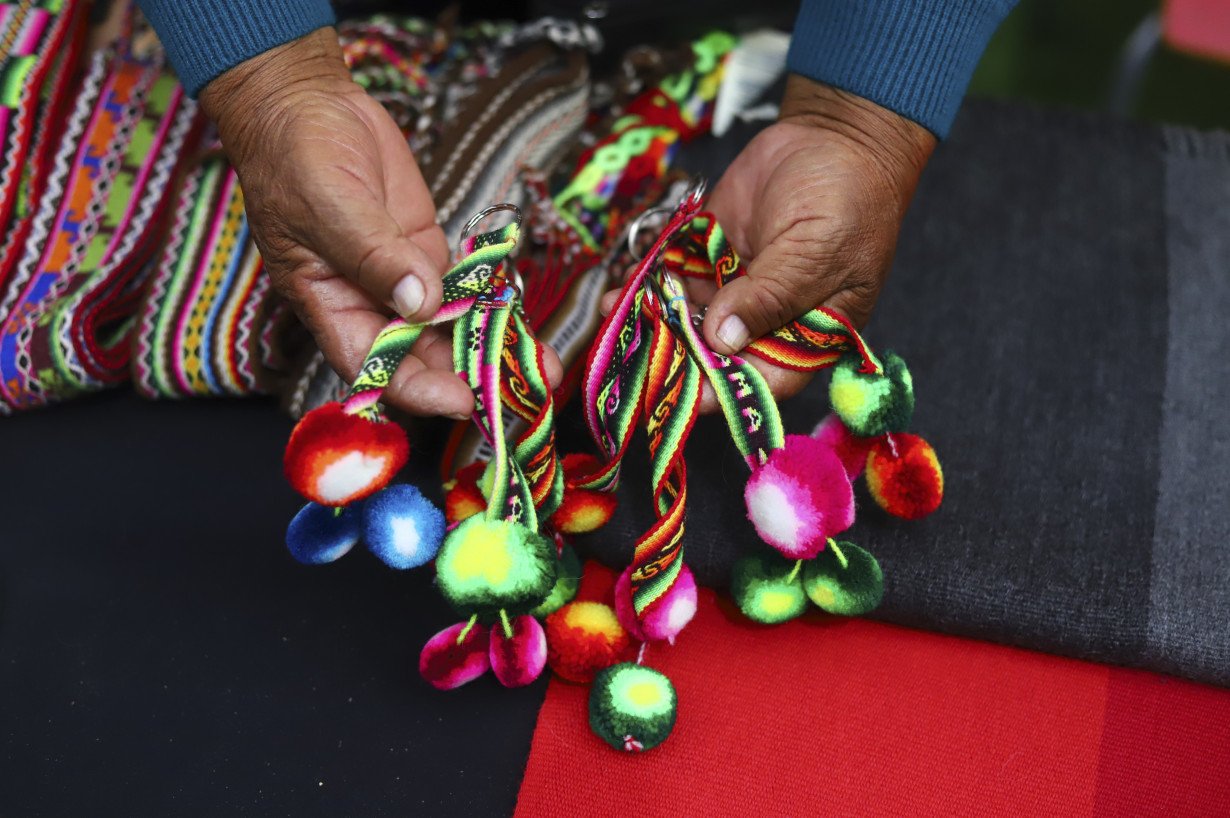 Inspired by llamas, the desert and Mother Earth, these craftswomen weave sacred textiles