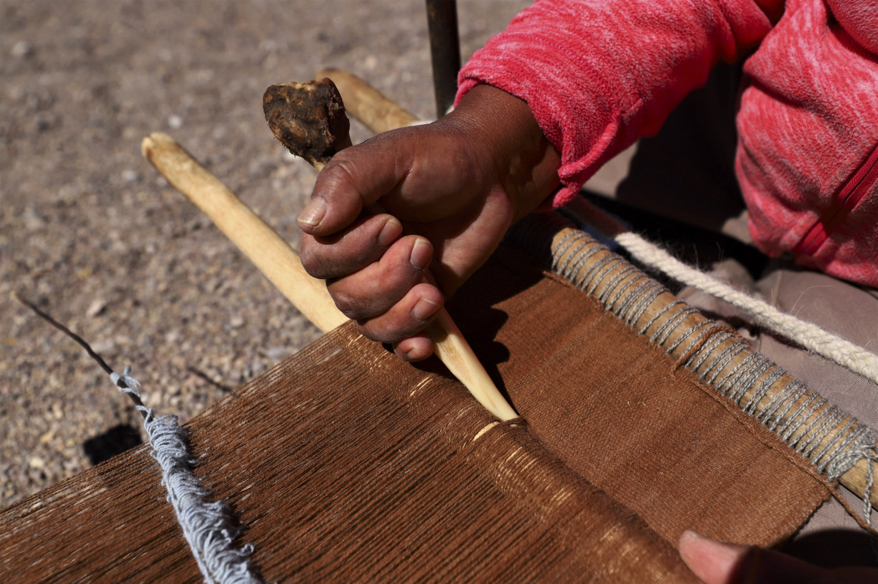 Inspired by llamas, the desert and Mother Earth, these craftswomen weave sacred textiles