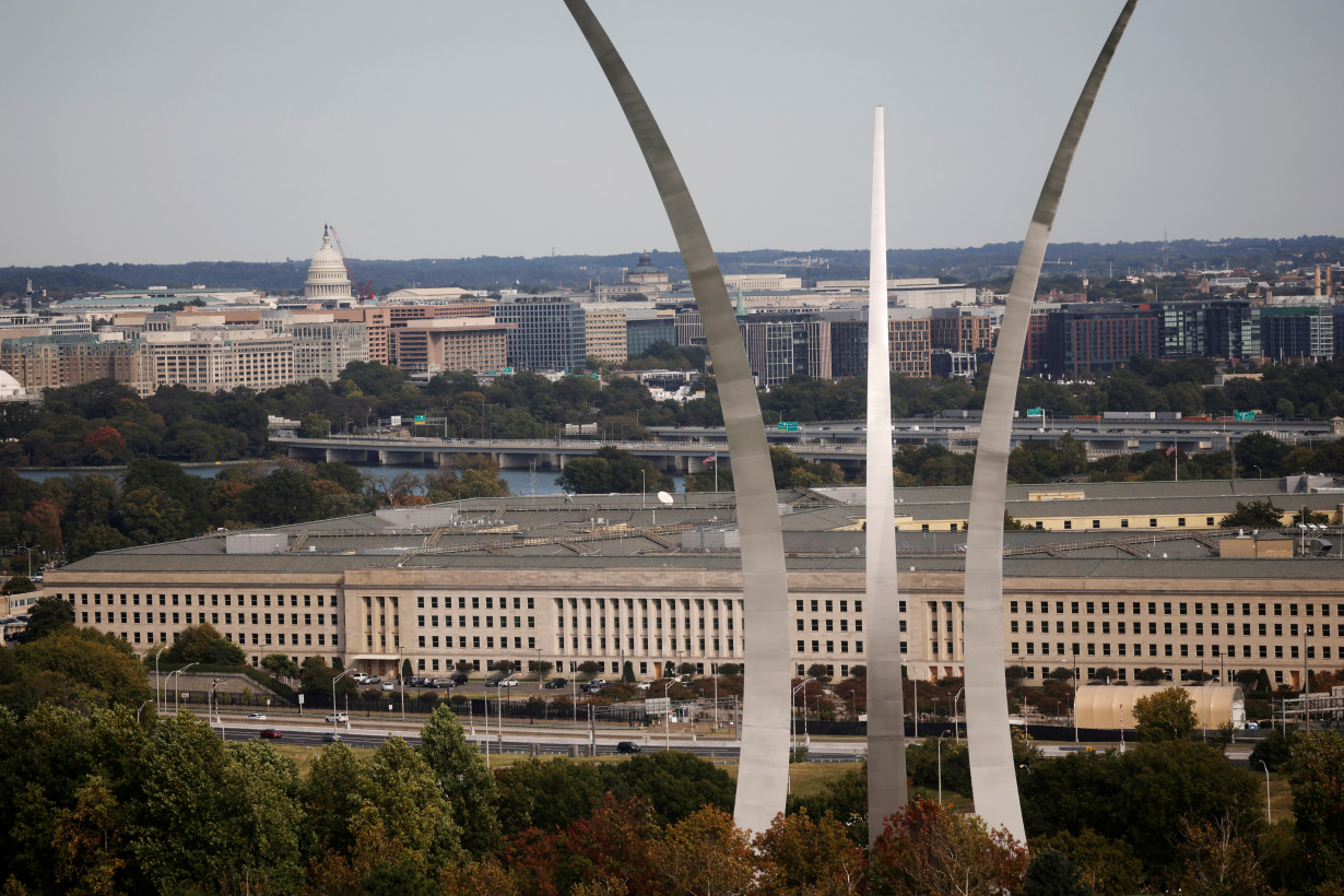 The Pentagon building is seen in Arlington, Virginia, U.S.