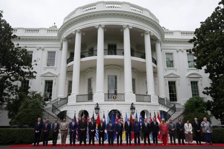 U.S. President Biden hosts a summit with Pacific Island nation leaders in Washington, U.S.