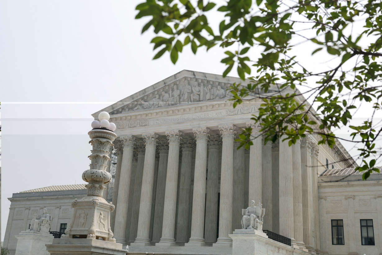 The U.S. Supreme Court Building is seen in Washington the day the Court struck down race-conscious student admissions programs