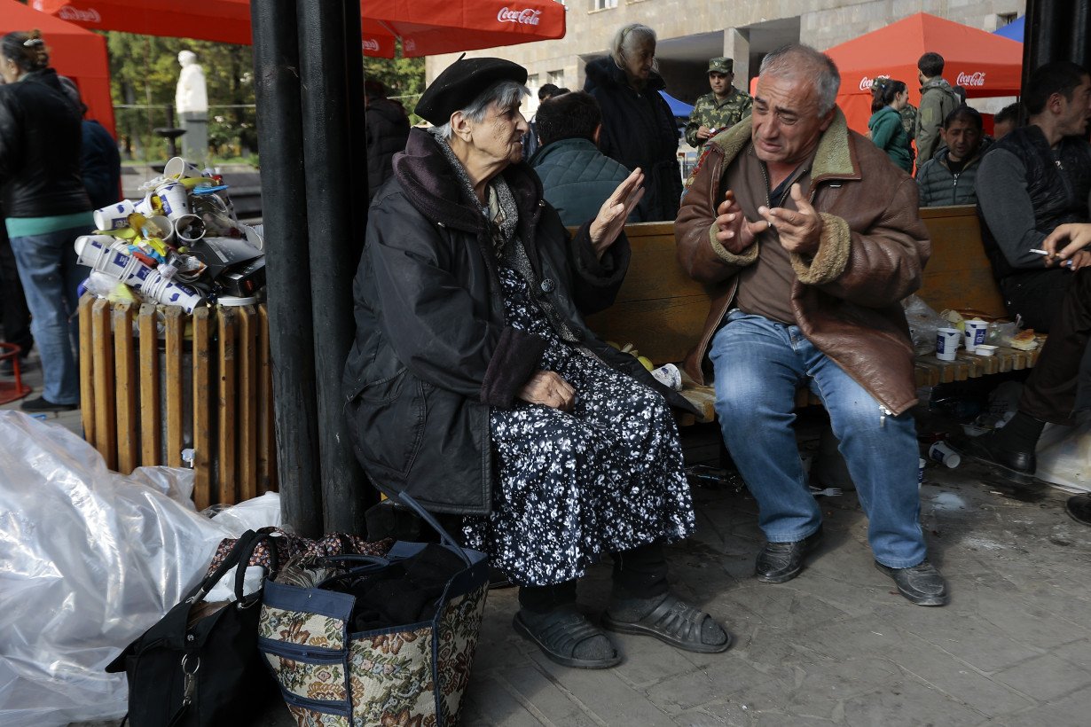 Almost all of Nagorno-Karabakh's people have left, Armenia's government says