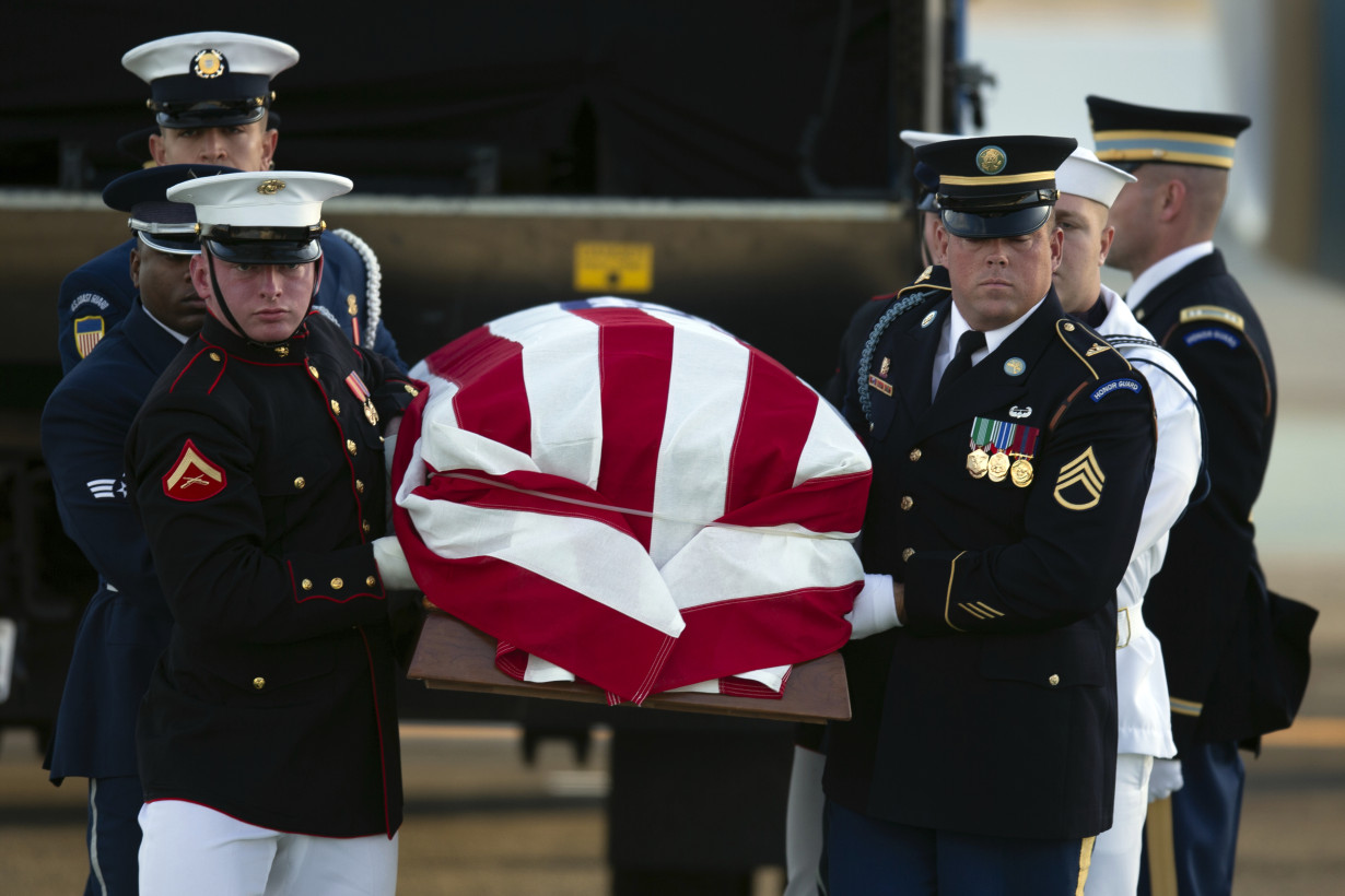 California Sen. Dianne Feinstein's body returns to San Francisco on military flight