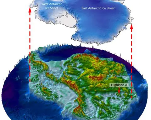 Ancient landscape formed by rivers revealed deep under Antarctic ice