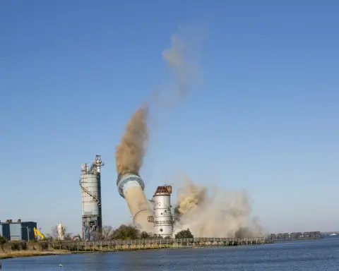 Former coal-fired power plant razed to make way for offshore wind electricity connection