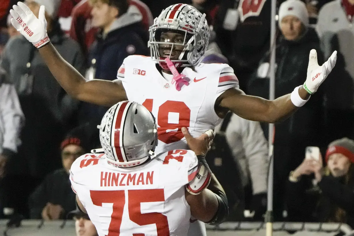 Harrison, Henderson lead unbeaten and No. 3-ranked Ohio State to 24-10 victory at Wisconsin