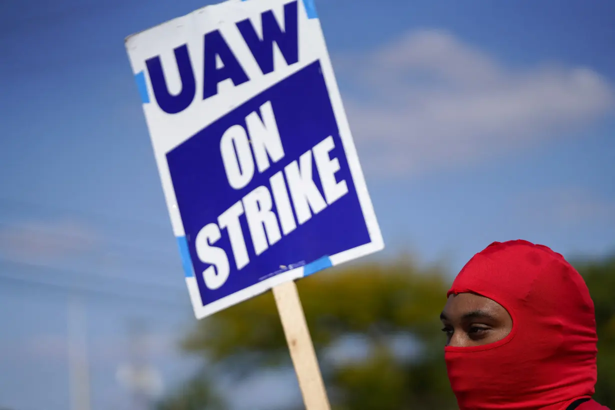 Picket of Striking United Auto Workers (UAW) outside the Ford Michigan Assembly in Wayne