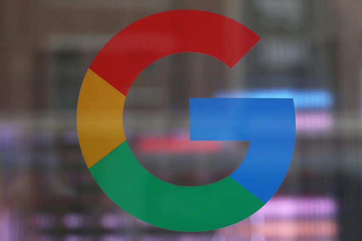 FILE PHOTO: FILE PHOTO: The logo of Google LLC is seen at the Google Store Chelsea in New York City