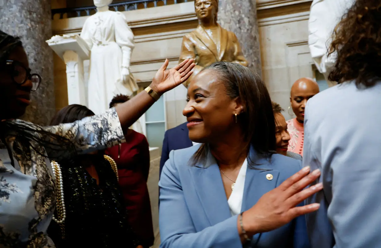 FILE PHOTO: Laphonza Butler is sworn in to fill U.S. Senate vacancy left by the recently deceased Senator Feinstein in Washington