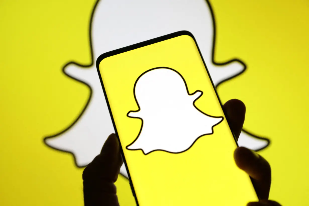 Illustration shows Snapchat logo