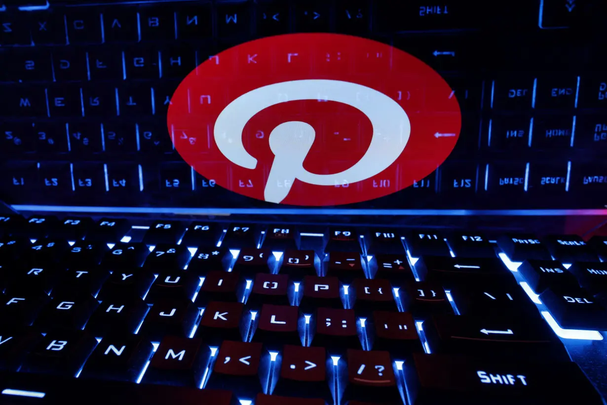 FILE PHOTO: Illustration shows Pinterest logo