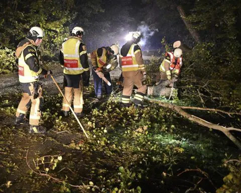 Gale-force winds and floods strike northern Europe. At least 3 people killed in the UK